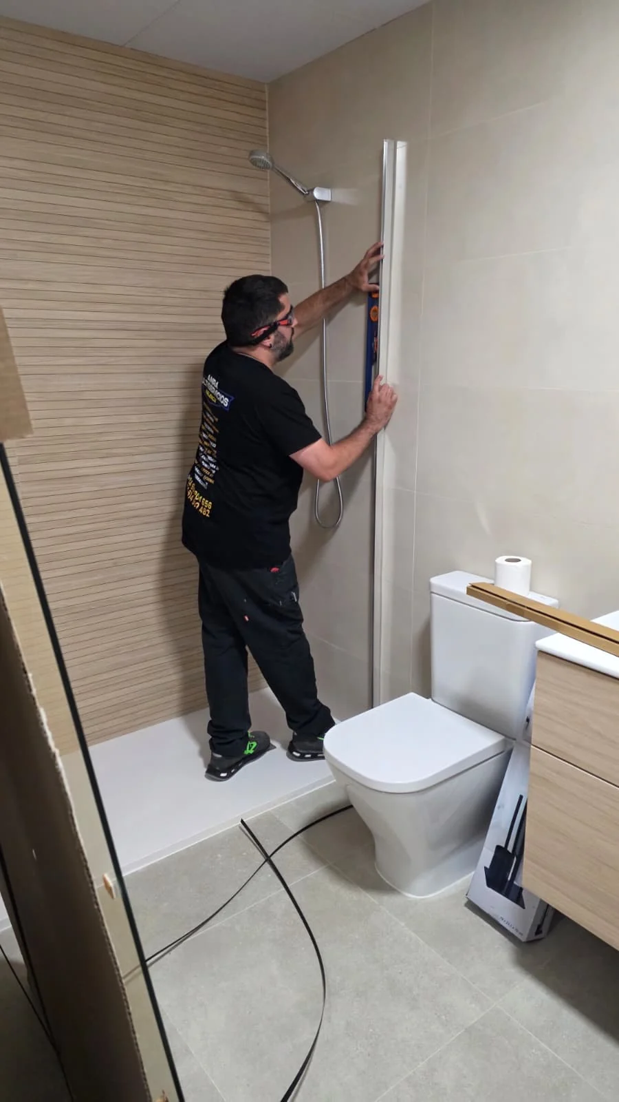 Reforma de baño — trabajo real de Anra Multiservicios
