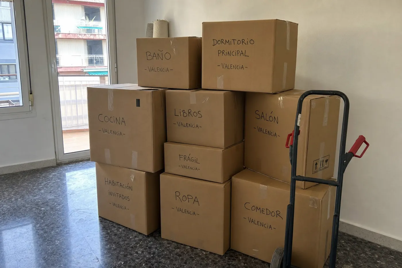 Mudanza preparada